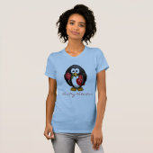 Cute Valentijnsdag Penguin Funny Cartoon T-shirt (Voorkant volledig)