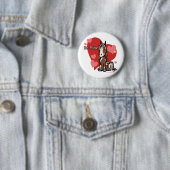 Cute Valentijnsdag Pony Ronde Button 5,7 Cm (In situ)