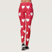 Cute Valentijnsdag Red Heart Leggings (Achterkant)