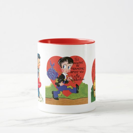 Cute Valentijnsdag, Retro 50s Kitsch Mok (Midden)