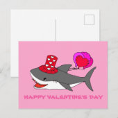 Cute Valentijnsdag Shark Briefkaart (Voorkant / Achterkant)