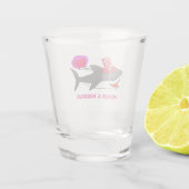 Cute Valentijnsdag Shark Shot Glas (Achterkant)