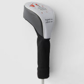 Cute Valentijnsdag stel harten op maat Golfheadcover (Schuin)