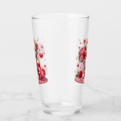 Cute Valentijnsdag Teddy Bear Glas (Rechts)
