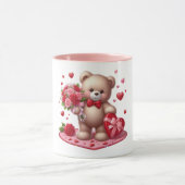 Cute Valentijnsdag Teddy Bear Mok (Midden)