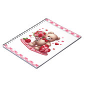 Cute Valentijnsdag Teddy Bear Notitieboek (Linkerzijde)