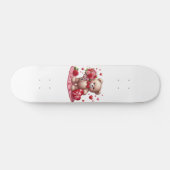 Cute Valentijnsdag Teddy Bear Persoonlijk Skateboard (Horizontaal)