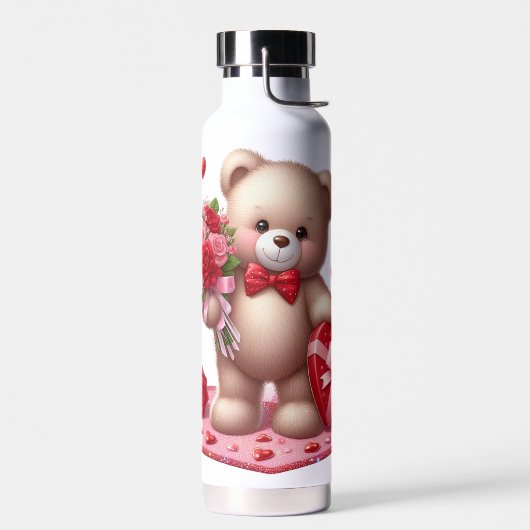 Cute Valentijnsdag Teddy Bear Waterfles (Links)
