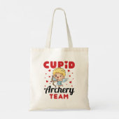 Cute Valentijnsdag voor Cute Archery Team Cupid Tote Bag (Achterkant)