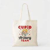 Cute Valentijnsdag voor Cute Archery Team Cupid Tote Bag (Voorkant)