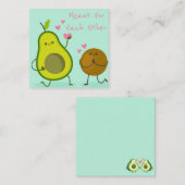 Cute Valentijnskaart Notitiekaartje (Voorkant / Achterkant)