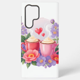 Cute Valentijnskaarten Cocomakken met Bloemen & Ha Samsung Galaxy Hoesje