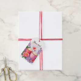 Cute Valentijnskaarten Cocomokommen met Bloemen & Cadeaulabel