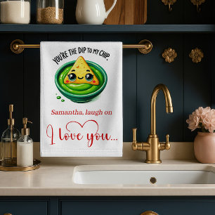 Cute Valentijnskeukenhanddoek Grappige voedselcita Theedoek