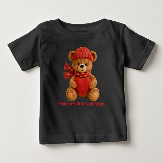 cute valentine bear baby T-Shirt (Voorkant)