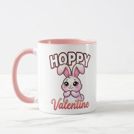 Cute Valentine Bunny – Hoppy Valentine Mok (Links)