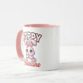 Cute Valentine Bunny – Hoppy Valentine Mok (Voorkant links)