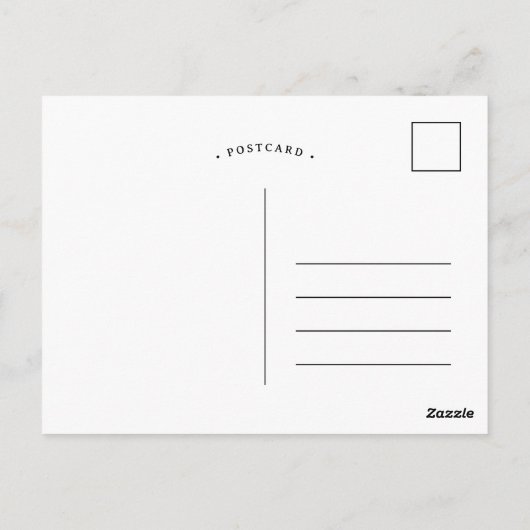 Cute Valentine Bunny Modern Art Briefkaart (Achterkant)