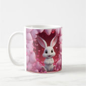 Cute Valentine Bunny Mug | Valentine's Day Mug Koffiemok (Links)