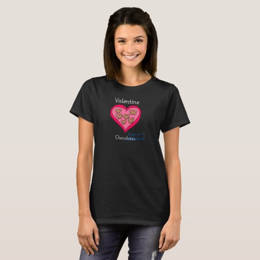 Cute valentine choco frogs shirt (Voorkant volledig)