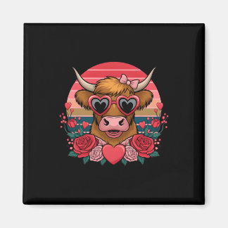 Cute Valentine Cow Lover Funny Valentines For Wome Magneet