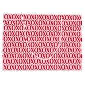 Cute Valentine Day XOXO Red And Pink Groot Cadeauzakje (Achterkant)