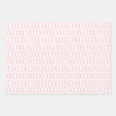 Cute Valentine Day XOXO Red And Pink Inpakpapier Vel (Voorkant 3)
