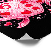 Cute Valentine Dice 6 7 Plush Hearts Nk Aesthetic  Poster (Hoek)