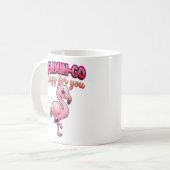 Cute Valentine Flamingo–I Flamin-Go Crazy for You Koffiemok (Voorkant links)