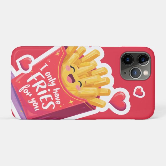 Cute Valentine French Fries Pun Case-Mate iPhone Case (Achterkant (horizontaal))