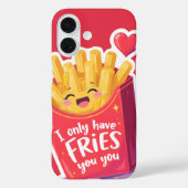 Cute Valentine French Fries Pun Case-Mate iPhone Case (Achterkant)