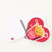 Cute Valentine French Fries Pun Notitieboek (Binnen)