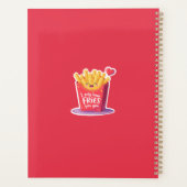 Cute Valentine French Fries Pun Planner (Achterkant)