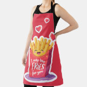 Cute Valentine French Fries Pun Schort (Insitu)