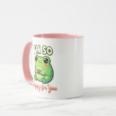 Cute Valentine Frog – I’m So Hoppy for You Mok (Voorkant links)