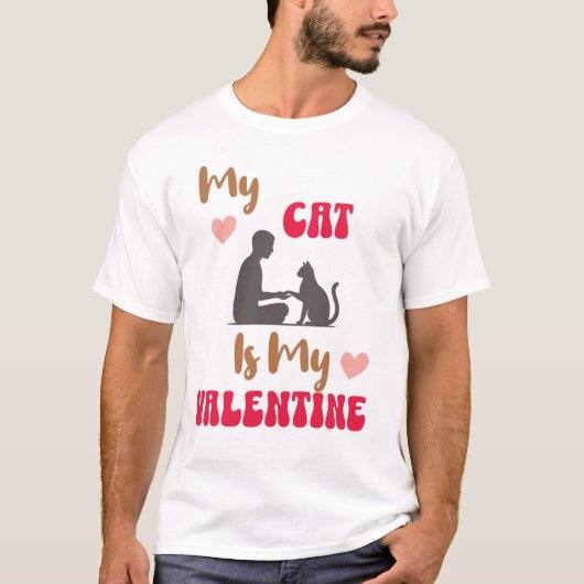 Cute Valentine gift ideas for Cat Lovers T-shirt (Voorkant)
