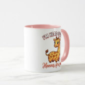 Cute Valentine Giraffe – Head Over Hooves for You Mok (Voorkant rechts)