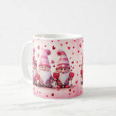 Cute Valentine Gnome Mug Koffiemok (Voorkant links)