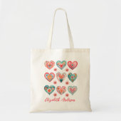 Cute Valentine Heart Pattern Tote Bag (Voorkant)