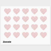 Cute Valentine Hearts – Love & Romance Design Hart Sticker (Vel)