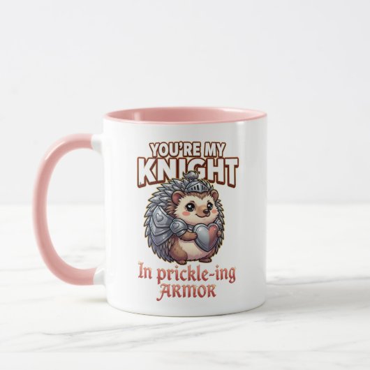 Cute Valentine Hedgehog – Knight in Prickly Armor Mok (Links)