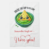 Cute Valentine Kitchen Towel Funny Food Quotes Theedoek (Verticaal)