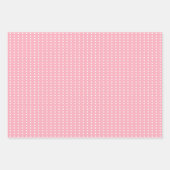 Cute Valentine Kiwi Bird Hearts Bow Soft Pink Blue Inpakpapier Vel (Voorkant 3)