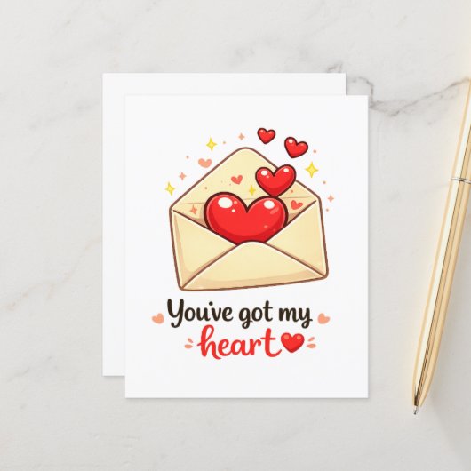 Cute Valentine Love (Voorkant / Achterkant in situ)