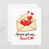 Cute Valentine Love (Voorkant / Achterkant)