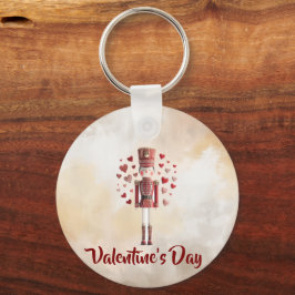 Cute Valentine Nutcracker Heart Keychain