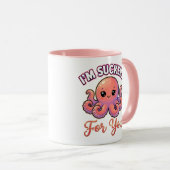 Cute Valentine Octopus – I’m Suckers for You Mok (Voorkant rechts)