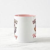 Cute Valentine Raccoon Pirate-Love Worth Plunderin Mok (Midden)