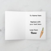 Cute Valentine’s Card I Carrot Live Without You Kaart (Binnen)