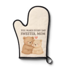 Cute Valentine’s Day Bear Oven Mitt for Mom 